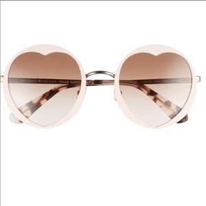 Kate Spade pink, heart sunglasses